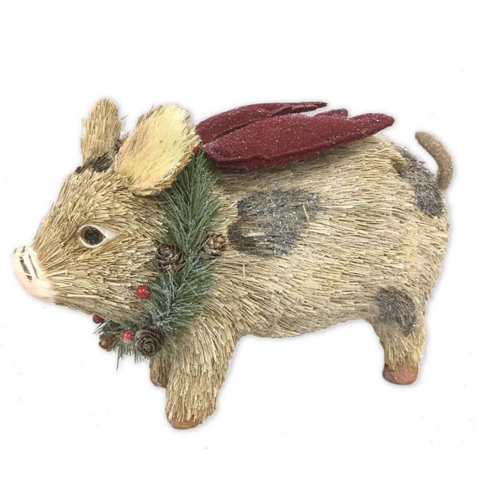 Bee Willow Home Flying Pig Christmas Decor