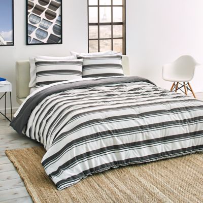 Lacoste Gradient Stripe Reversible, Lacoste Bedding Queen Comforter Set