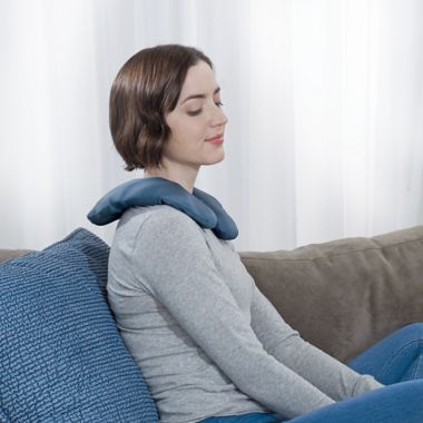 Therapedic&reg; Cooling Travel Pillow in Navy. View a larger version of this product image.