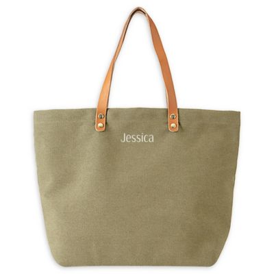 Cathy&#39;s Concepts Washed Canvas Tote
