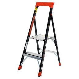 Little Giant® AirWing Type IAA Fibgerglass Step Ladder in Black