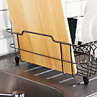 Alternate image 2 for ORG Metal Dish Rack with Scallop Cup Holder in Black/Chrome