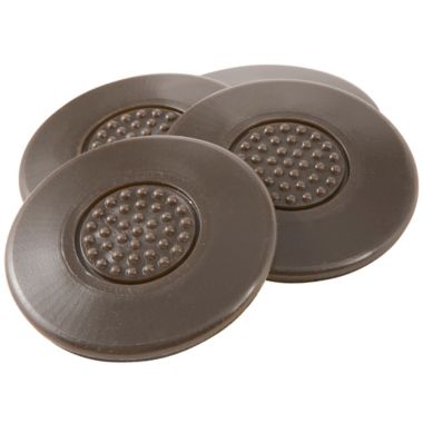 4-Piece Self-Stick Furniture Grippers in Black. View a larger version of this product image.