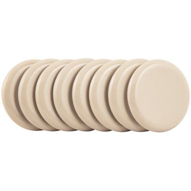 Self-Stick 2 3/8-Inch Hard Furniture Sliders in Oatmeal (Set of 8). View a larger version of this product image.