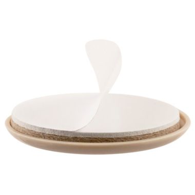Self-Stick 2 3/8-Inch Hard Furniture Sliders in Oatmeal (Set of 8). View a larger version of this product image.