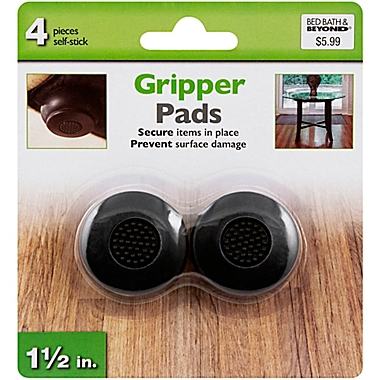 4-Pack Heavy Duty Furniture Grippers in Brown. View a larger version of this product image.