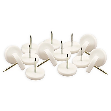 16-Pack Nail On Furniture Glides in White. View a larger version of this product image.