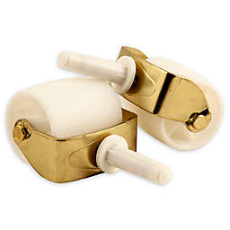 2-Pack Bed Casters in White