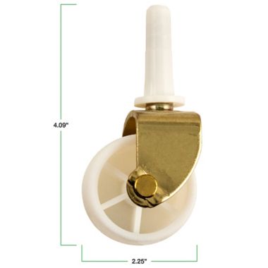 2-Pack Bed Casters in White. View a larger version of this product image.