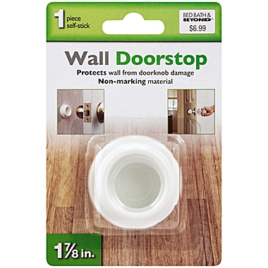 Round Wall Doorstop in White. View a larger version of this product image.
