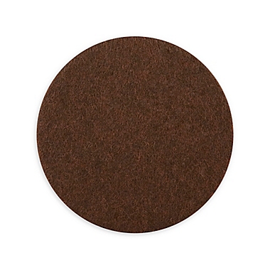 3.5-Inch Reusable Felt Sliders in Brown (Set of 4). View a larger version of this product image.
