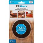Alternate image 2 for 3.5-Inch Reusable Felt Sliders in Brown (Set of 4)