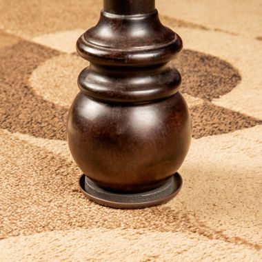 4-Pack Hard Furniture Carpet Sliders in Brown. View a larger version of this product image.