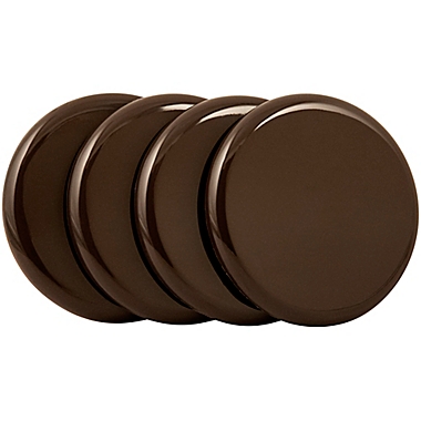4-Pack Hard Furniture Carpet Sliders in Brown. View a larger version of this product image.