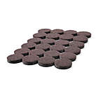Alternate image 1 for 24-Pack Hard Surface Self-Stick Felt Furniture Pads in Brown