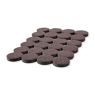 24-Pack Hard Surface Self-Stick Felt Furniture Pads in Brown. View a larger version of this product image.
