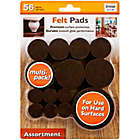 Alternate image 5 for 56-Pack Assorted Self-Stick Felt Furniture Pads in Brown