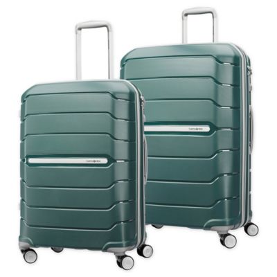 samsonite white suitcase