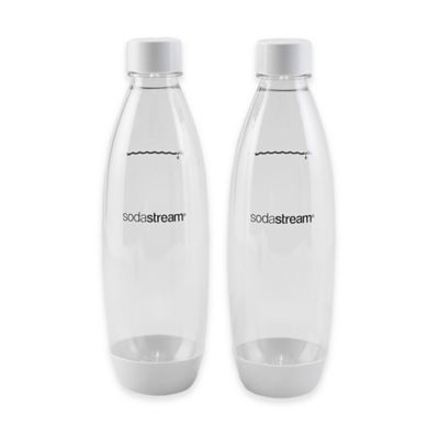 SodaStream® 1-Liter Carbonating Bottle in White (Set of 2)