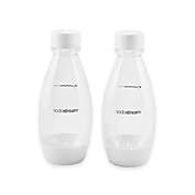 SodaStream&reg; .5-Liter Slim Carbonating Water Bottle in White (Set of 2)