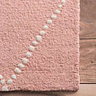Alternate image 3 for nuLOOM Elvia 4&#39; x 6&#39; Area Rug in Baby Pink