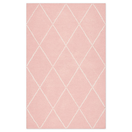 Alternate image 1 for nuLOOM Elvia 7'6 x 9'6 Area Rug in Baby Pink