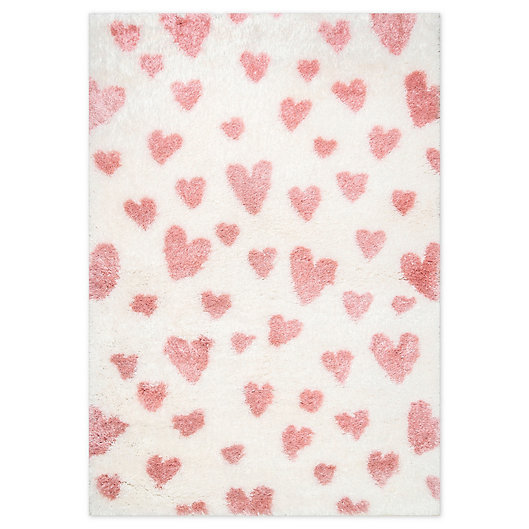 Alternate image 1 for nuLOOM Alison Heart 4' x 6' Area Rug in Pink
