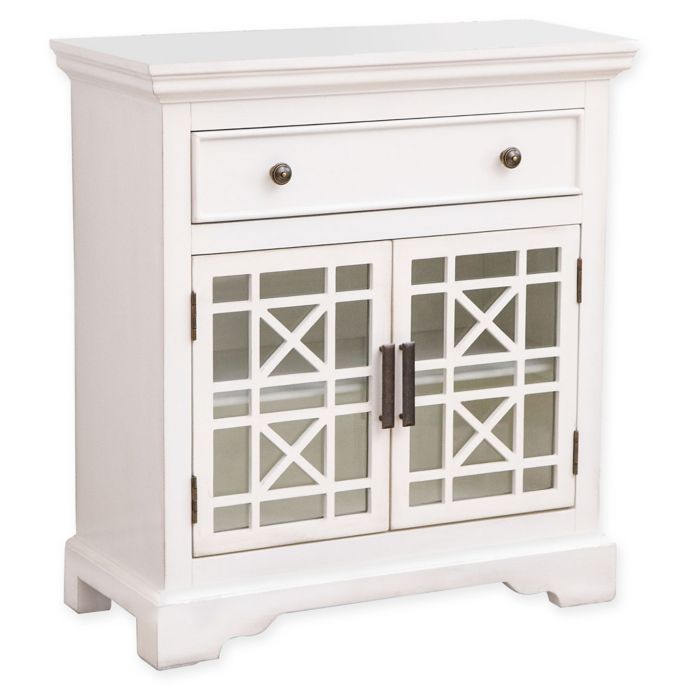 Abbyson Living Chase Entryway Storage Cabinet In Ivory Bed Bath Beyond