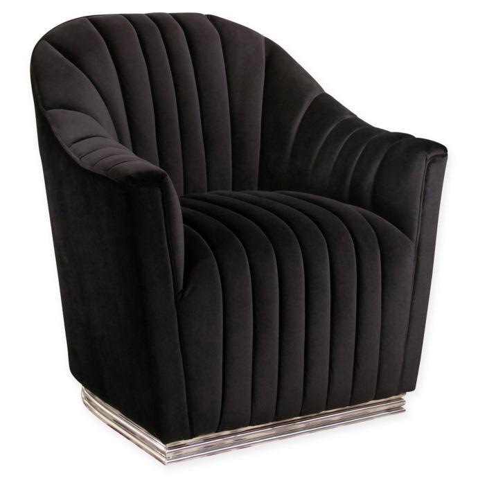 Abbyson Living Genie Club Chair In Black Bed Bath Beyond