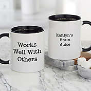 Office Expressions Personalized Coffee Mug 11 oz. in Black