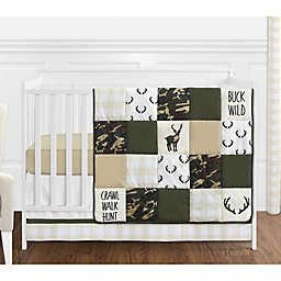 Sweet Jojo Designs Woodland Camo 4-Piece Crib Bedding Set
