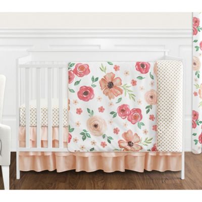 peach crib sheets