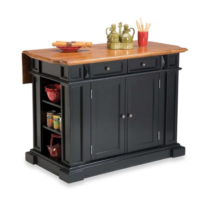 Home Styles Kitchen Island With Distressed Oak Top Bed Bath Beyond