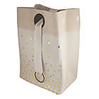 Alternate image 0 for Bee &amp; Coco Round Collapsible Hamper in Ivory with Gold Metallic Polka Dots