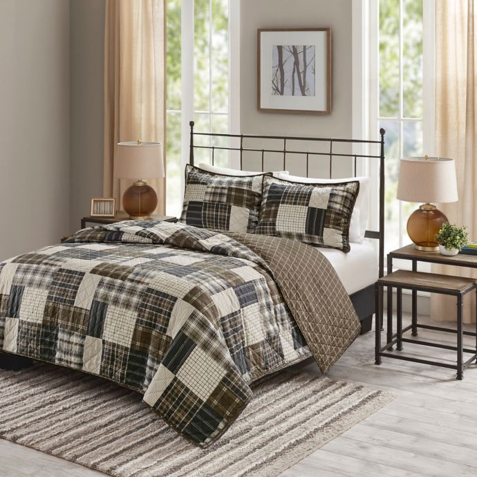 Madison Park Timber Reversible Coverlet Set Bed Bath Beyond