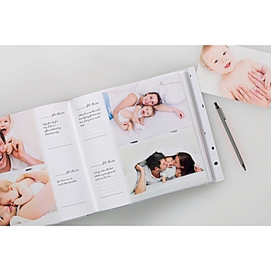 Pearhead&reg; &quot;Hello Baby&quot; Photo Album in Black /Gold. View a larger version of this product image.