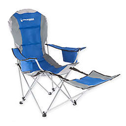 Wakeman Camp Chair with Footrest in Blue