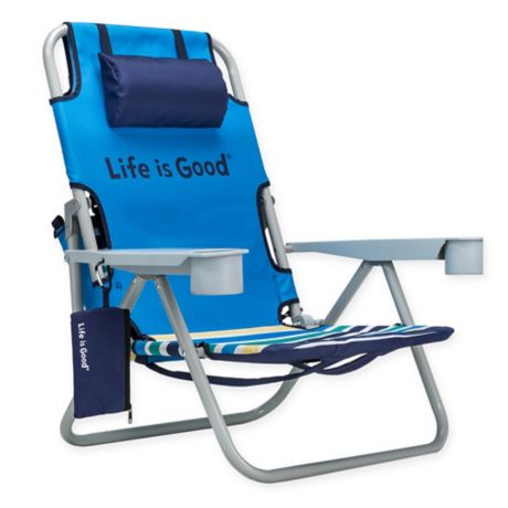 Life Is Good Folding Beach Chair With Cooler Bed Bath Beyond