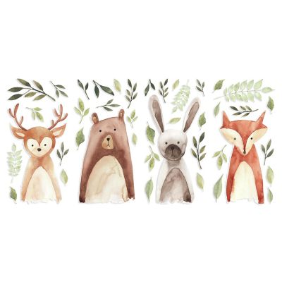 RoomMates&reg; Watercolor Woodland Critters Peel and Stick Wall Decals