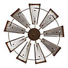 Alternate image 0 for Glitzhome 22-Inch Wind Spinner Metal Wall Art in Metallic Silver
