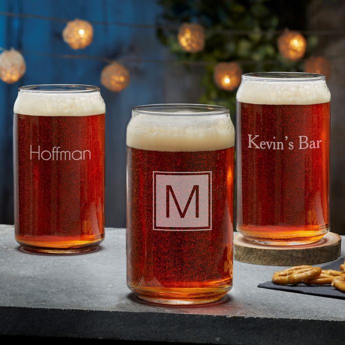 Download Classic Celebrations Engraved 16 oz. Beer Can Glass | Bed Bath & Beyond