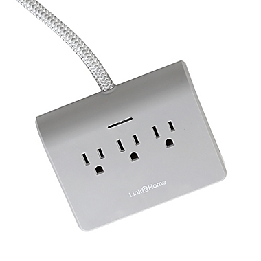 Link2Home Power Dock Surge Protector in Grey. View a larger version of this product image.