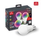 Alternate image 1 for Globe Electric Smart Wi-Fi 3-Pack 60-Watt Equivalent A19 Color Changing Tunable LED Bulb in White