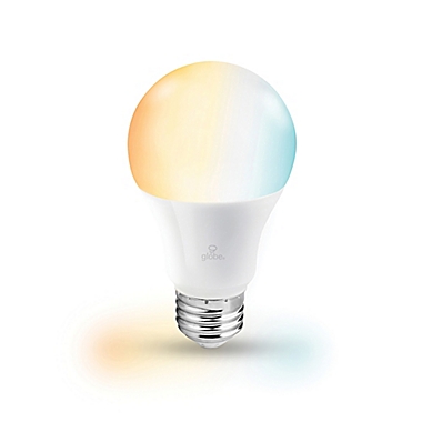 Globe Electric Smart Wi-Fi 60-Watt Equivalent A19 Tunable LED Light Bulb in White. View a larger version of this product image.