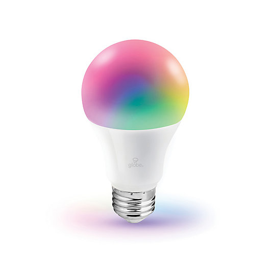 Alternate image 1 for Globe Electric Smart Wi-Fi 60-Watt Equivalent A19 Color Changing Tunable LED Bulb in White