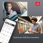 Alternate image 6 for Globe Electric Smart Wi-Fi 60-Watt Equivalent A19 Color Changing Tunable LED Bulb in White