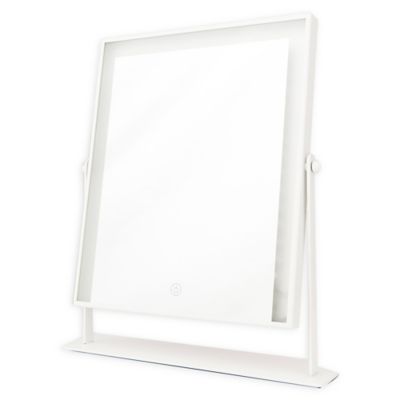 small vanity mirror on stand