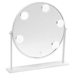 DANIELLE® Hollywood 1X LED Round Makeup Mirror