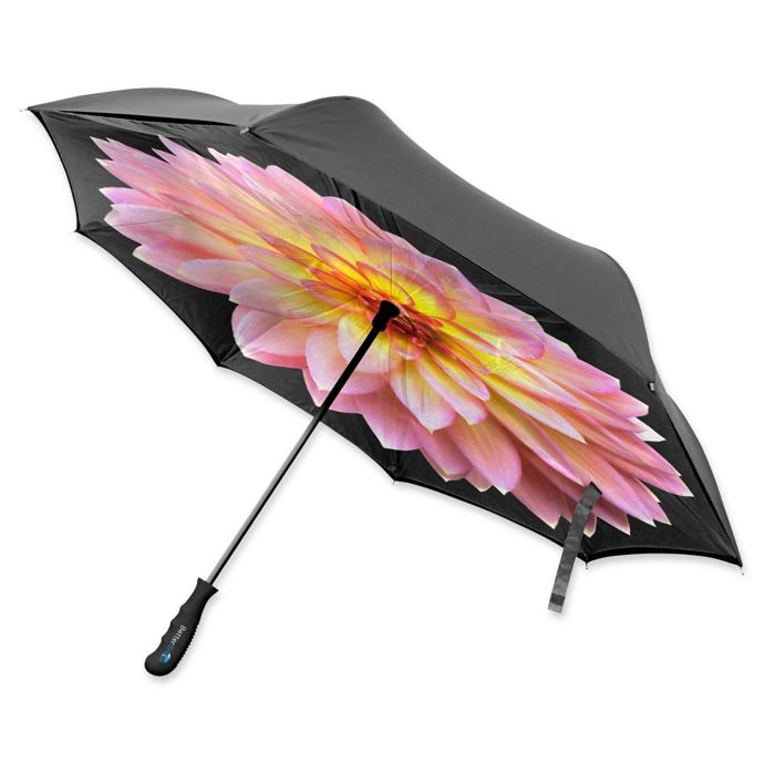 BetterBrella™ Floral Umbrella with Reverse Open/Close Technology Bed