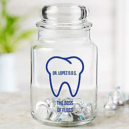 Dentist Icon Personalized Treat Jar